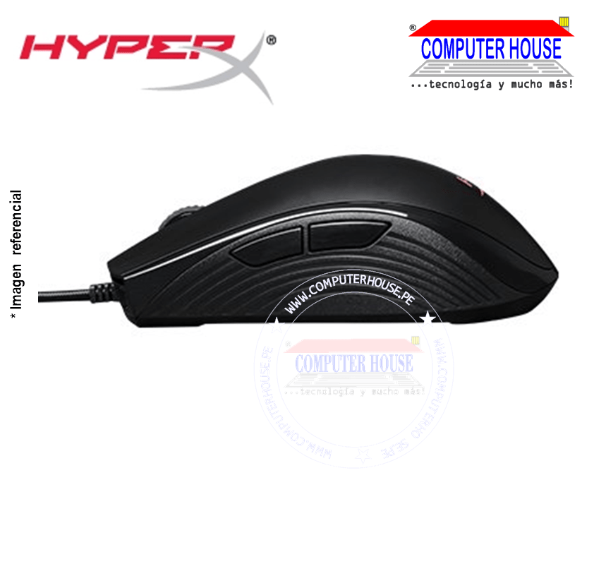 HYPERX Mouse alámbrico Gamer Pulsefire Core RGB (HX-MC004B) conexión USB.
