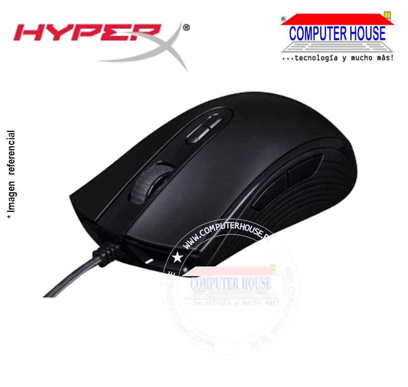 HYPERX Mouse alámbrico Gamer Pulsefire Core RGB (HX-MC004B) conexión USB.