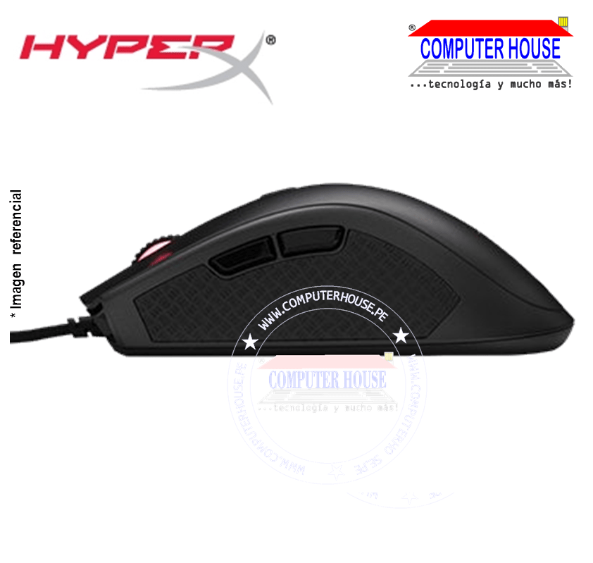 HYPERX Mouse alámbrico Gamer Pulsefire (HX-MC003B) conexión USB.