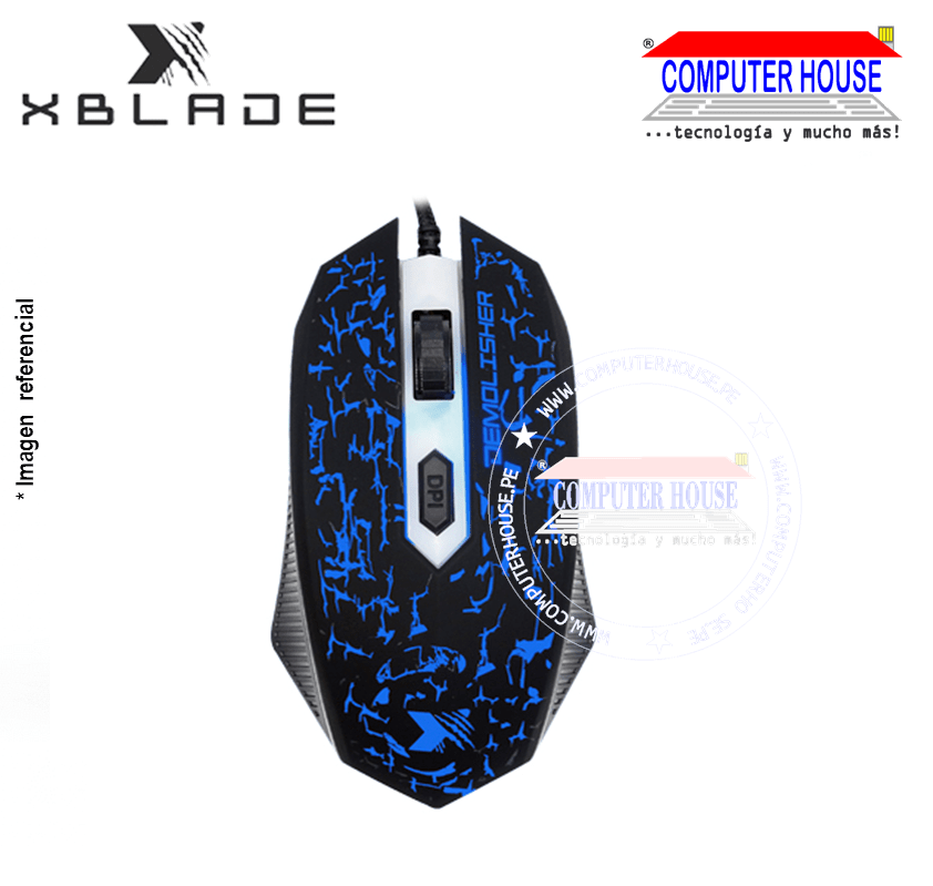 XBLADE Mouse Gamer DEMOLISHER GXB-M371 conexión USB.