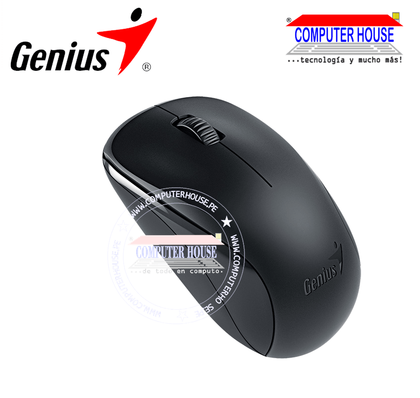 GENIUS NX-7000 Wireless Mouse, Blueeye, Black, USB Receiver. 