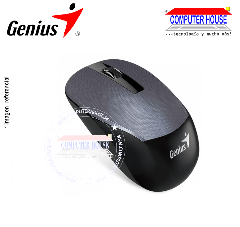 Mouse Inalámbrico GENIUS NX-7015, Blueeye, Iron, Receptor USB.