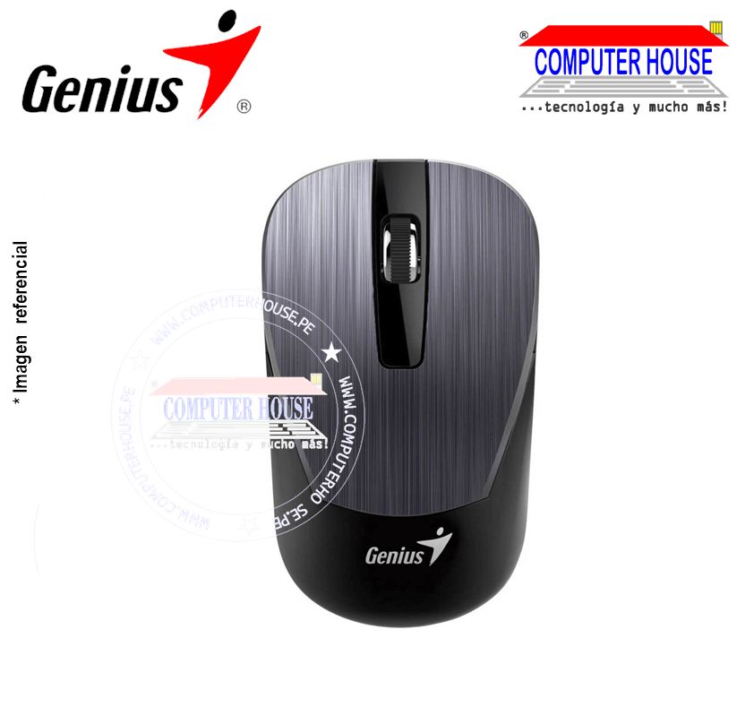 Mouse Inalámbrico GENIUS NX-7015, Blueeye, Iron, Receptor USB.