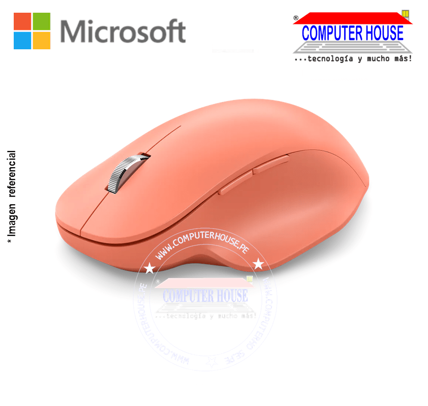 MICROSOFT Souris Ergonomic Peach Wireless Mouse, Bluetooth Connection.
