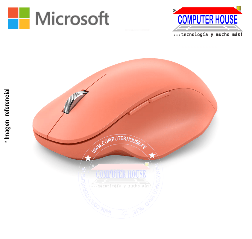 MICROSOFT Mouse  inalámbrico Souris Ergonomic peach (222-00034) conexión USB Bluetooth