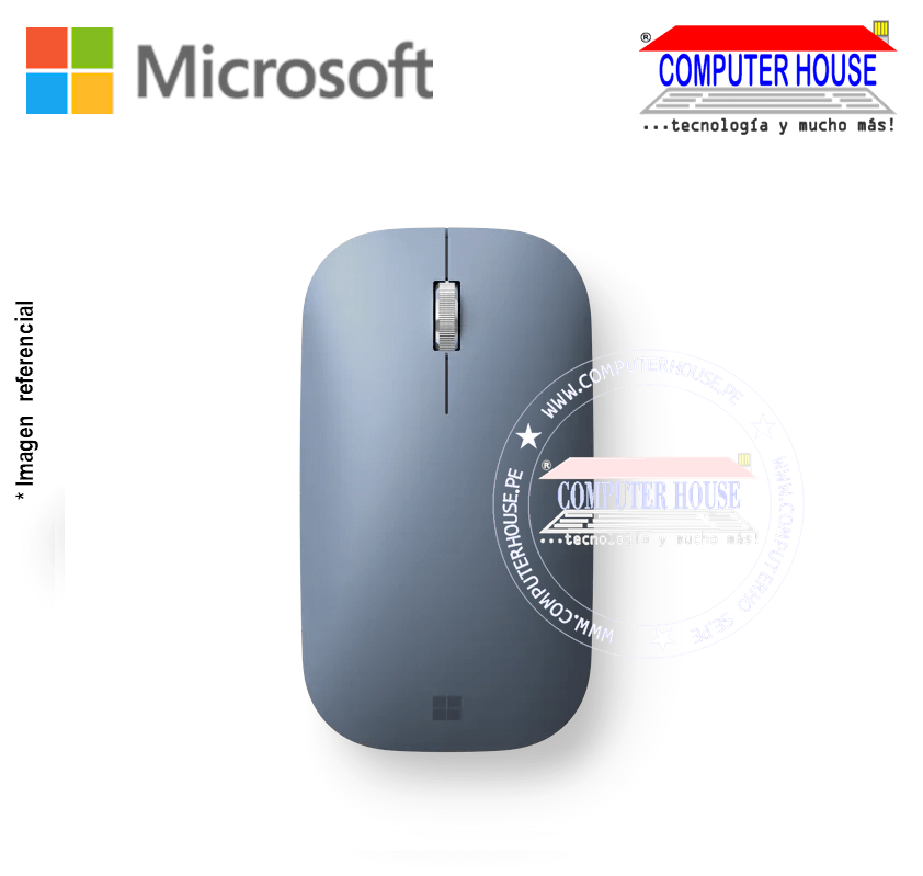 MICROSOFT Mouse inalámbrico Modern Mobile Azul Pastel (KTF-00028) conexión USB Bluetooth.