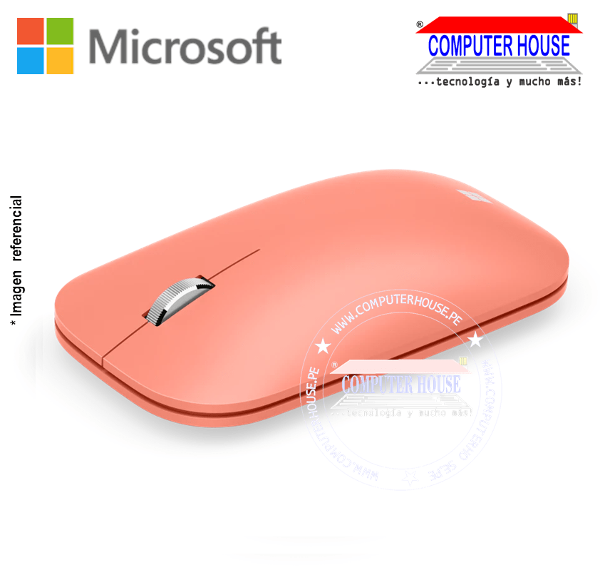 MICROSOFT Modern Mobile Peach Bluetooth Mouse.