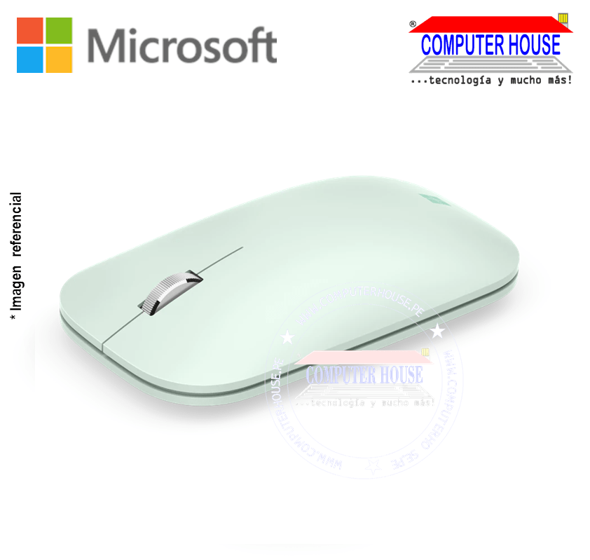 MICROSOFT Mouse inalámbrico Modern Mobile Menta (KTF-00016) conexión USB bluetooth.