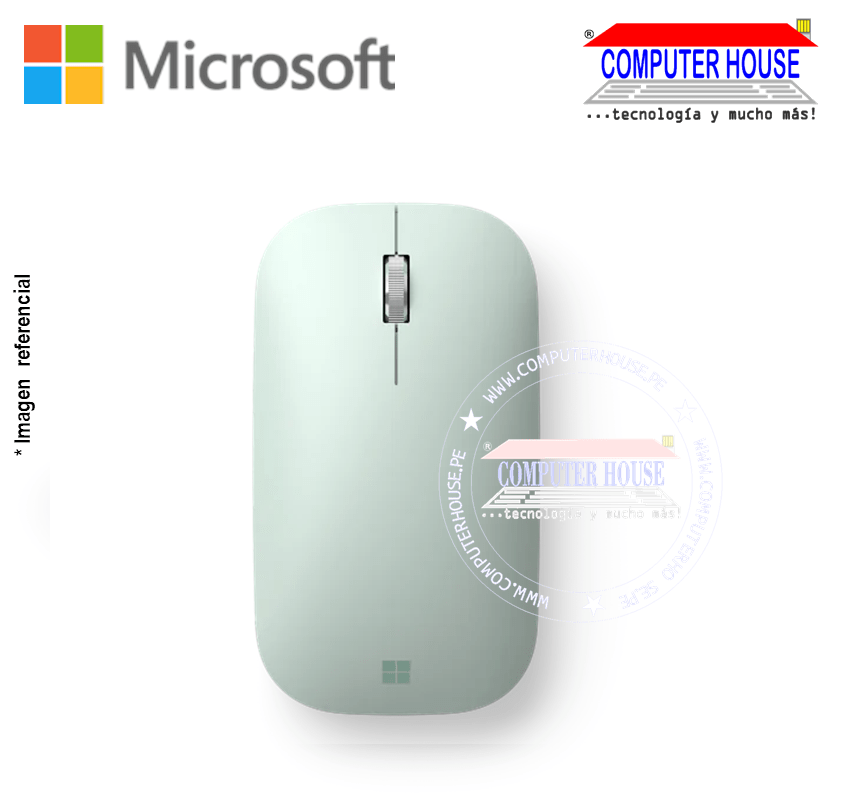 MICROSOFT Mouse inalámbrico Modern Mobile Menta (KTF-00016) conexión USB bluetooth.