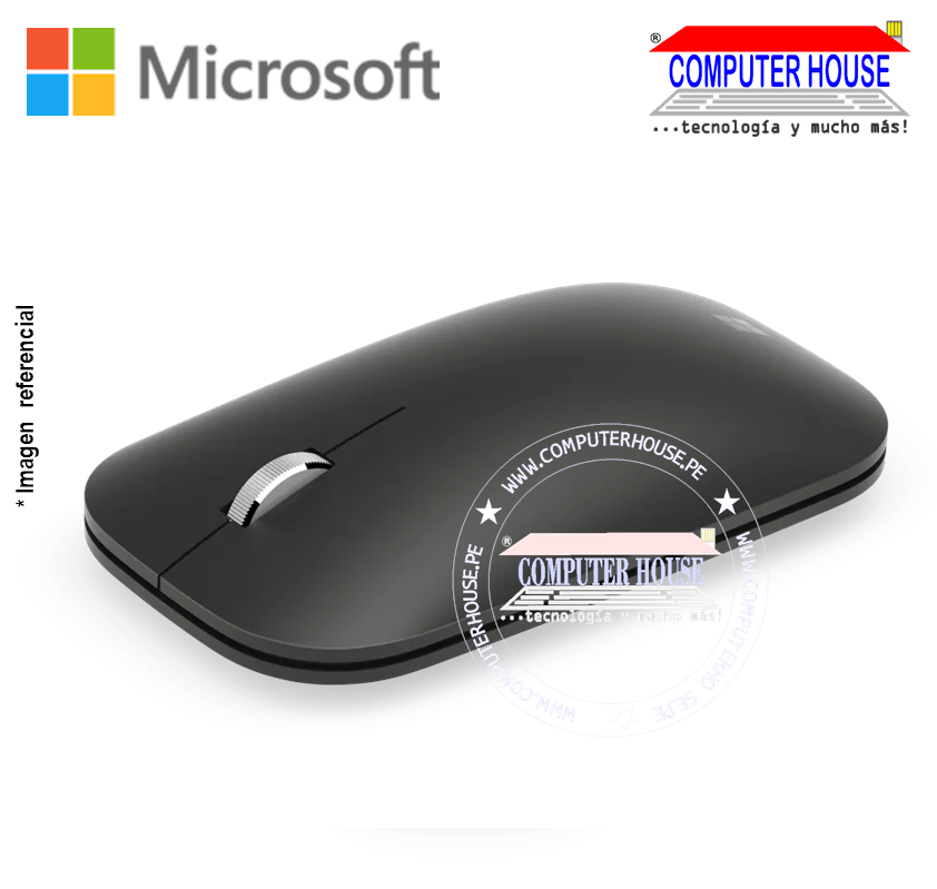 MICROSOFT Mouse inalámbrico Modern Mobile Negro (KTF-00013)conexión Bluetooth.