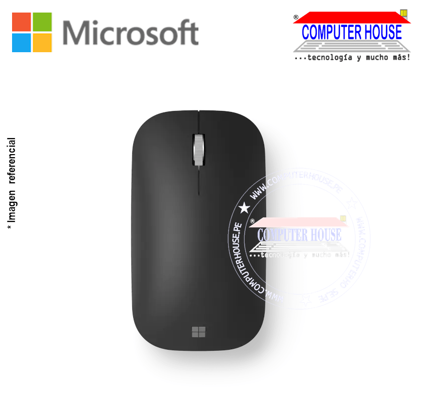 MICROSOFT Mouse inalámbrico Modern Mobile Negro (KTF-00013)conexión Bluetooth.