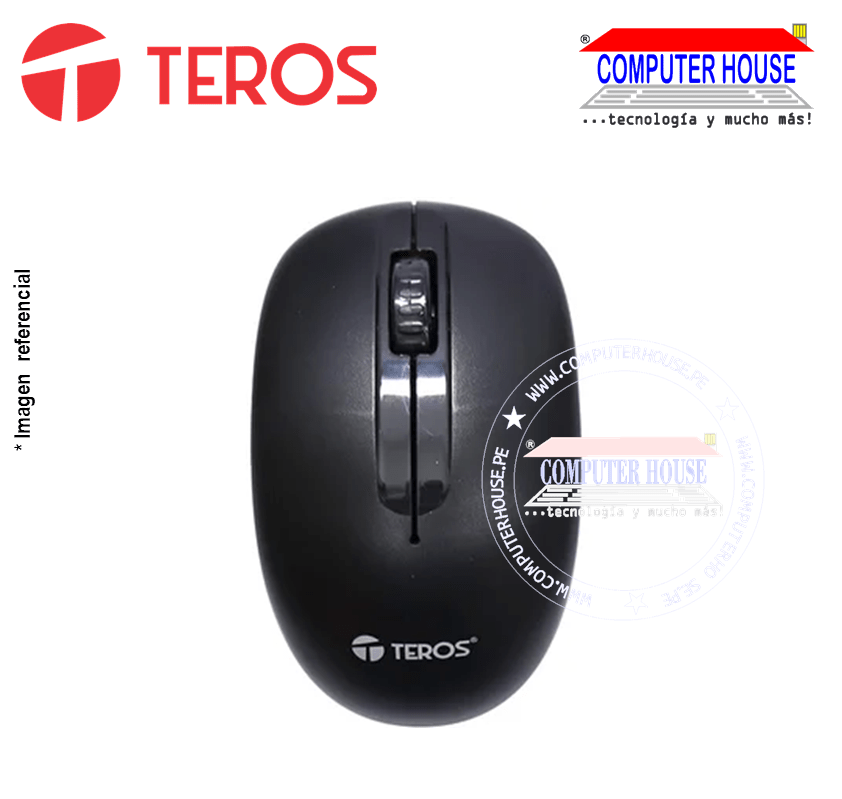 TEROS Mouse inalámbrico TE-5031R conexión USB.