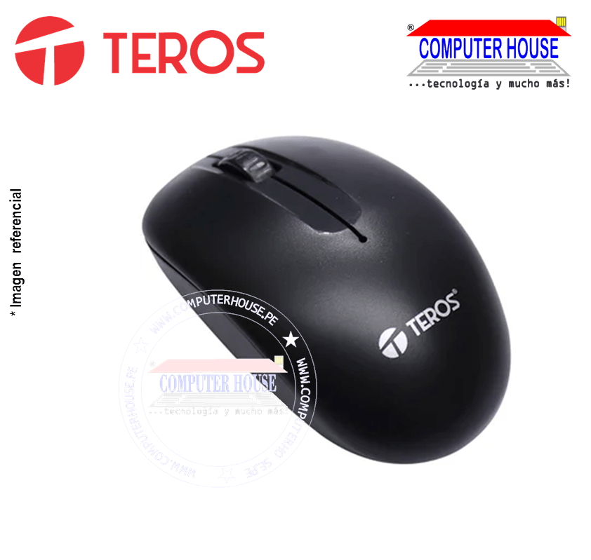 TEROS Mouse inalámbrico TE-5031R conexión USB.