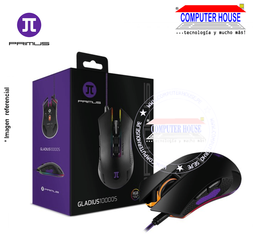 PRIMUS Gladius 1000S PMO-201 Wired Gamer Mouse, USB Connection.