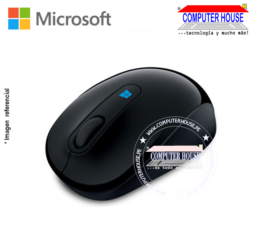 MICROSOFT Mouse inalámbrico Sculpt Confort Mobile Negro (43U-00004) conexión USB.