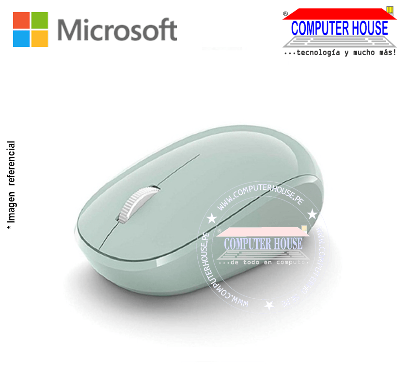 MICROSOFT Mouse Inalámbrico Souris Menta (RJN-00013) Conexión USB Bluetooth.