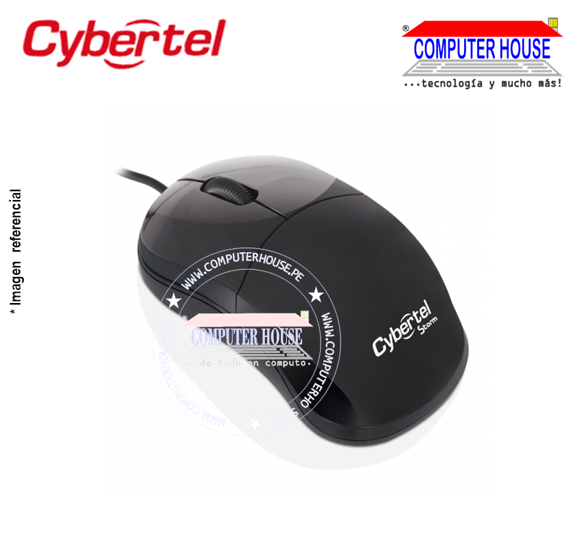 CYBERTEL Mouse alámbrico STORM M103 conexión USB.