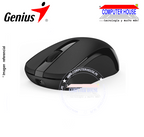 GENIUS ECO-8015 Wireless Mouse, Blueeye, Rechargeable Black, USB Receiver. 