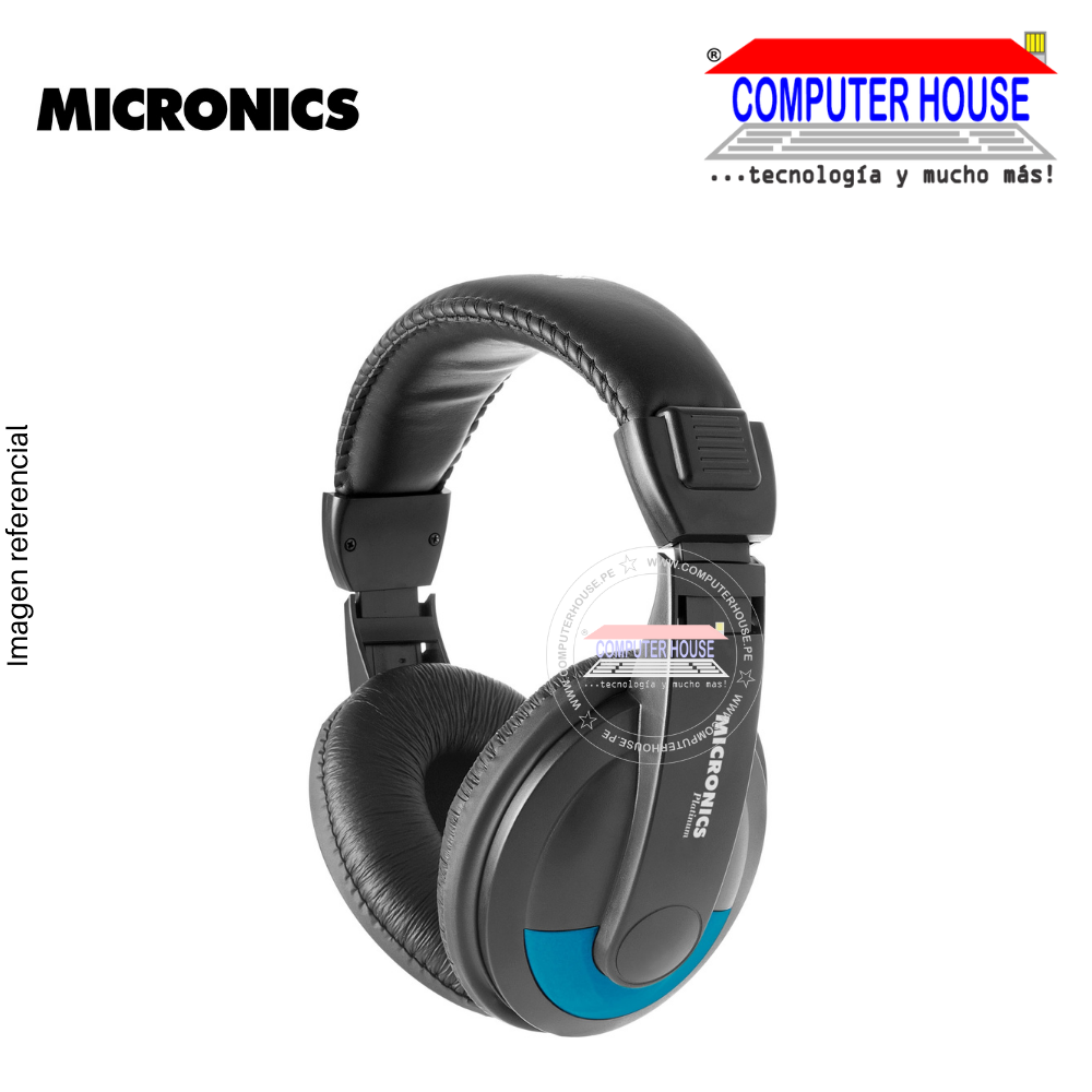 Audífono para PC MICRONICS Platinum DJ MIC H701 + micrófono incorporado