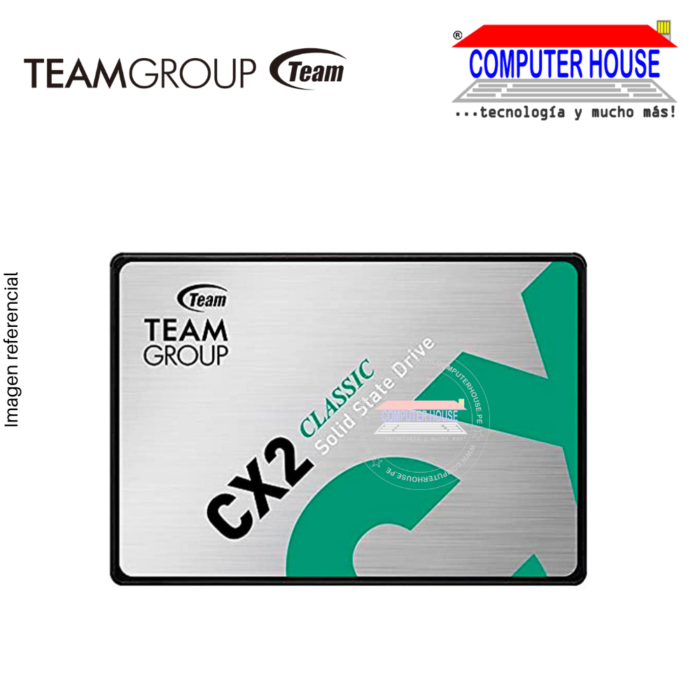 TeamGroup 256GB CX2 SSD 2.5" SATA Solid State Drive (Max Read 520MB/s, Max Write 430MB/s)