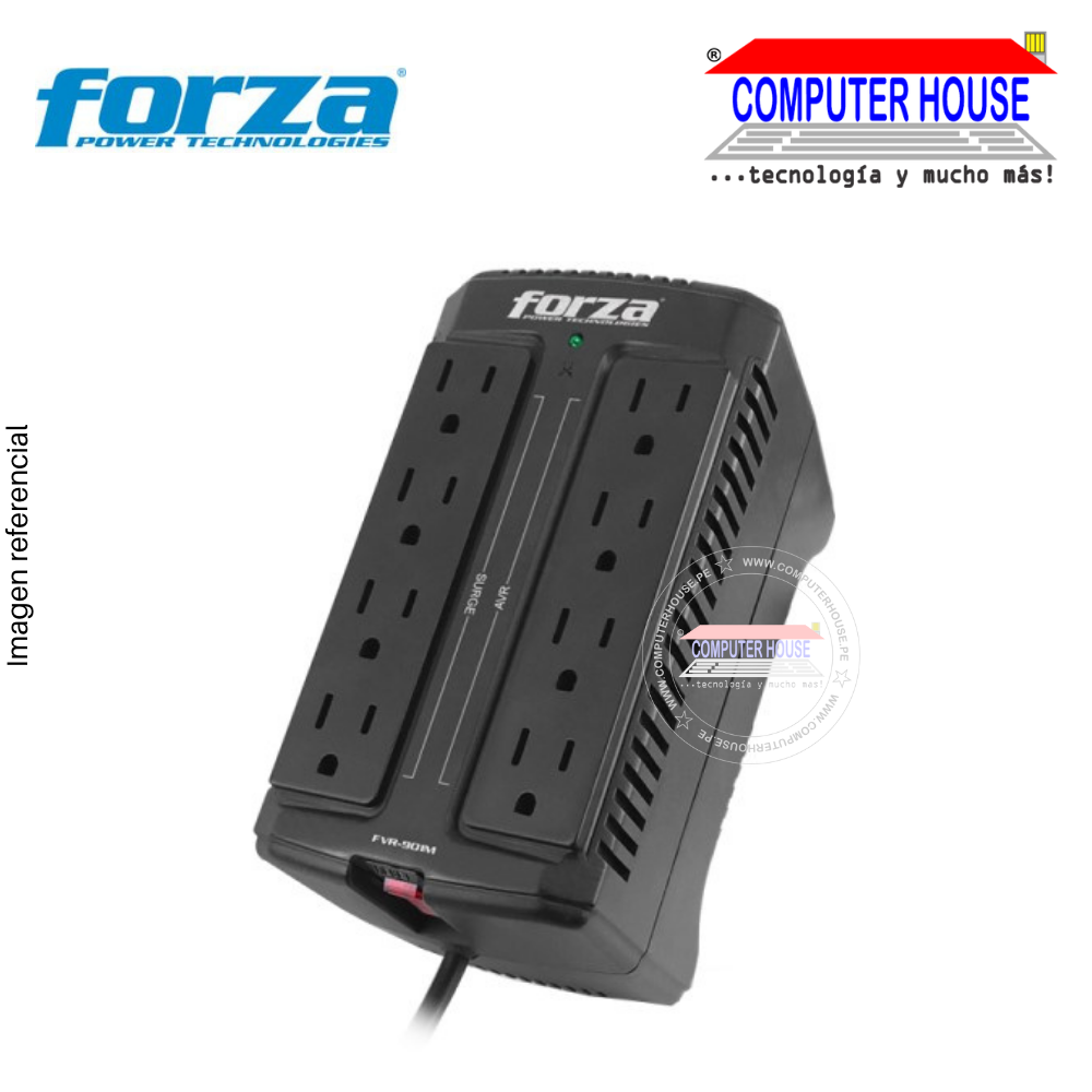 FORZA Stabilizer 900VA 450W, 8 Outlets 220V, FVR-902. 
