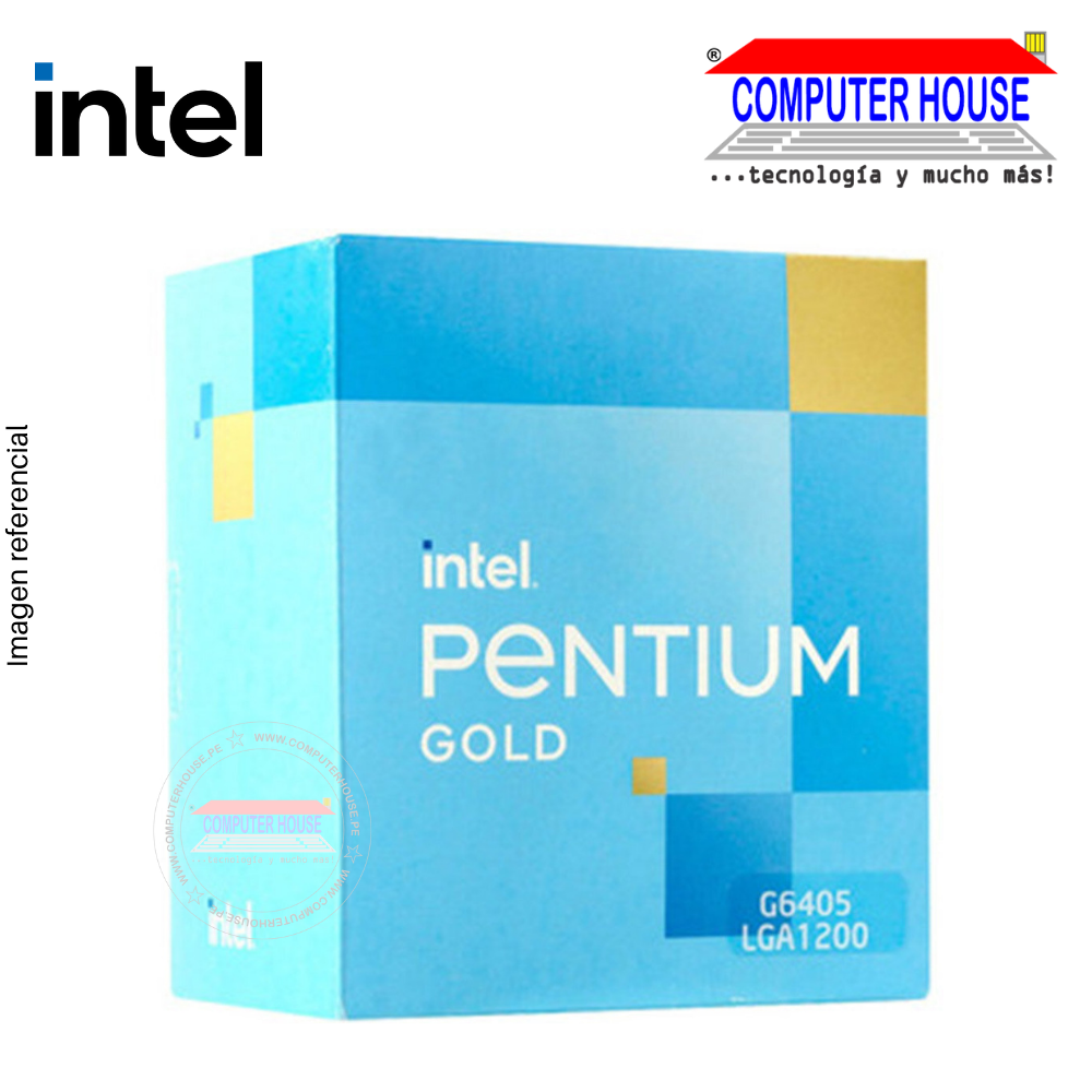 Procesador INTEL Pentium Gold G6405 (4.10GHz, 4MB de caché, 2 núcleos), LGA1200
