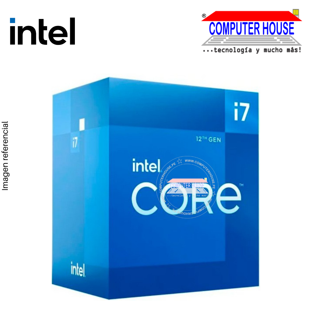 Procesador INTEL® Core™ i7-12700F (2.10GHz – 4.90GHz turbo, 25MB de caché, 12 núcleos)
