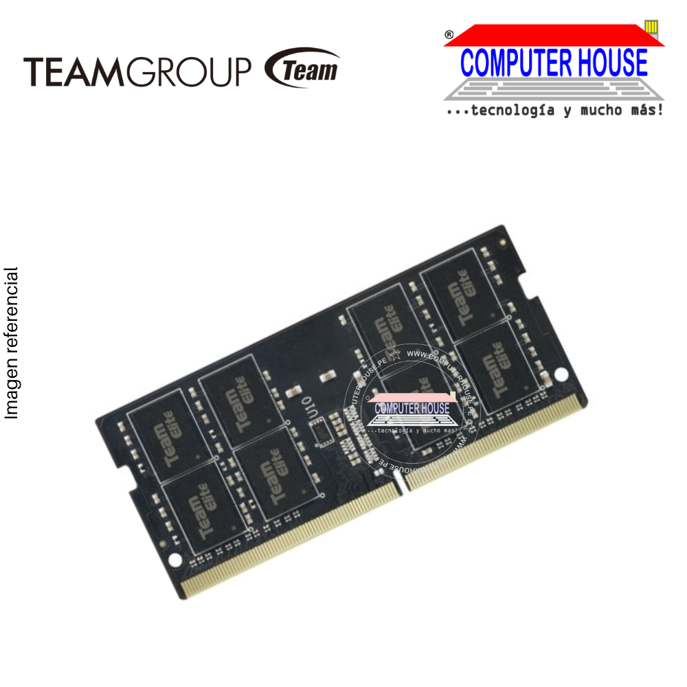 Memoria RAM DDR4 SODIMM TeamGroup 8GB, 2666Mhz.