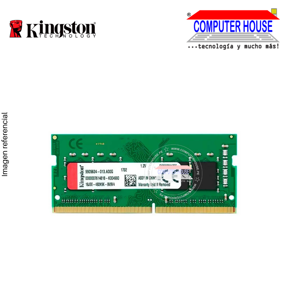 Memoria RAM DDR4 8GB KINGSTON SODIMM 3200Mhz