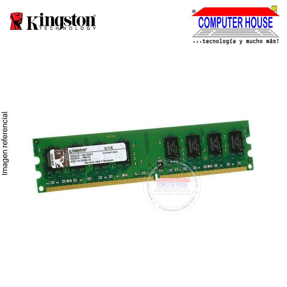 RAM DDR3 DIMM KINGSTON 8GB, 1600Mhz.