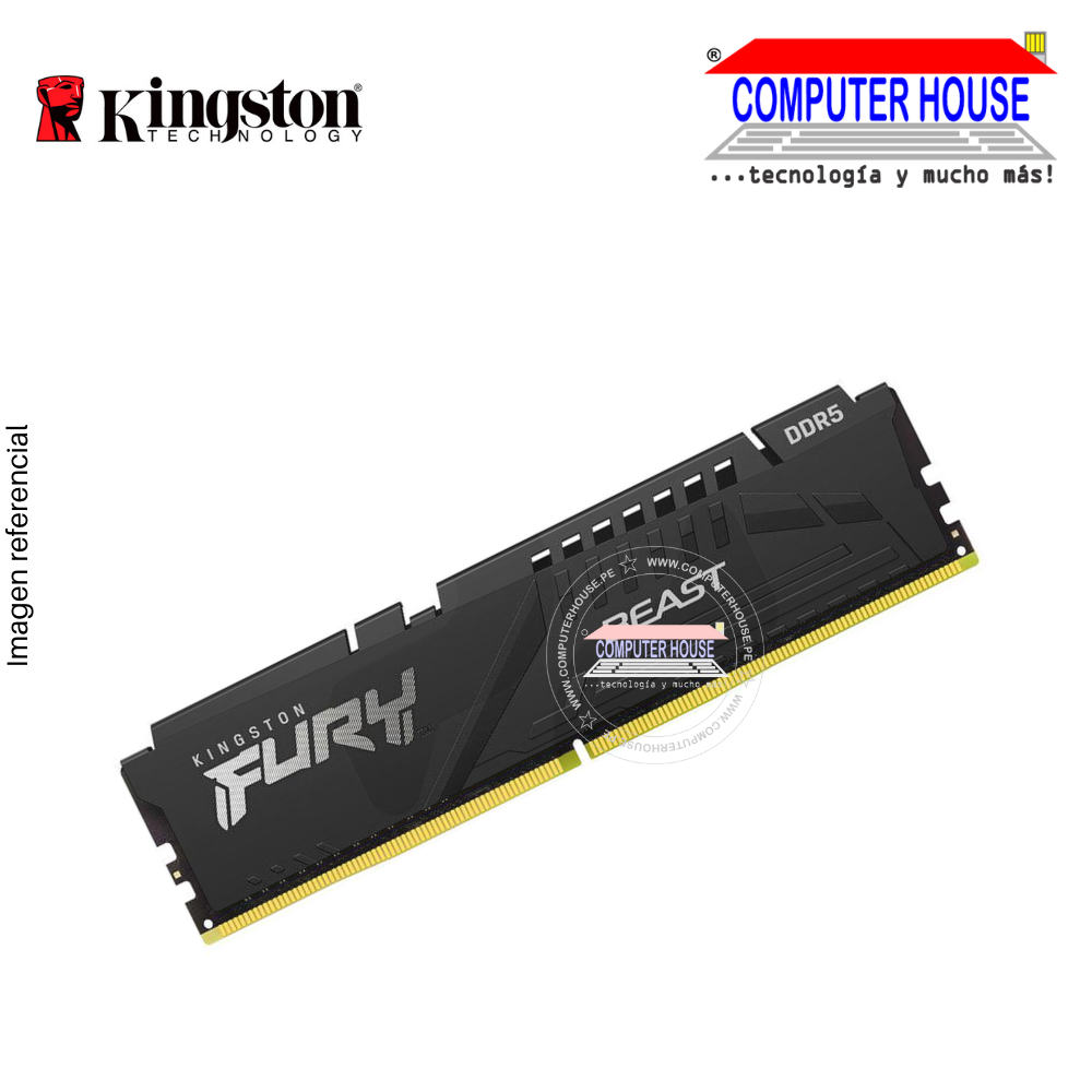 Memoria RAM DDR5 8GB KINGSTON DIMM 5200Mhz Fury Beast