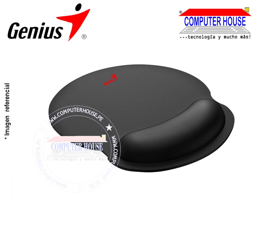 GENIUS G-WMP 100 Mouse Pad, with rest, color: black. 