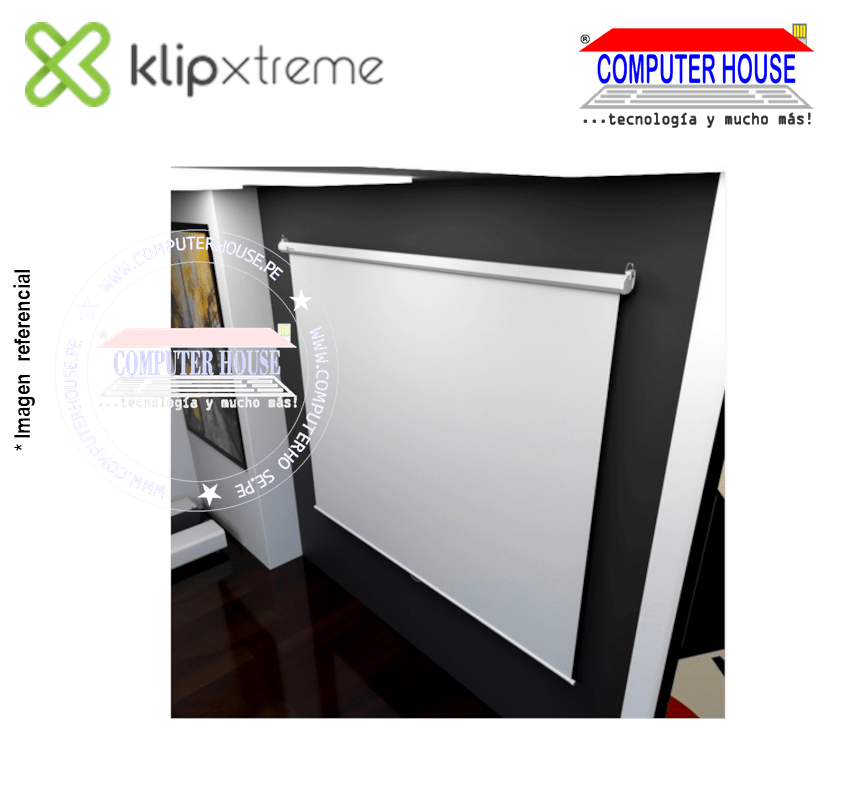 Ecran KLIP XTREME KPS-303 de Pared y Techo, tamaño 100"