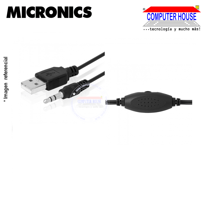 Parlante 2.0 MICRONICS MIC S315B RHAPSODY USB RMS: 12W BLUE