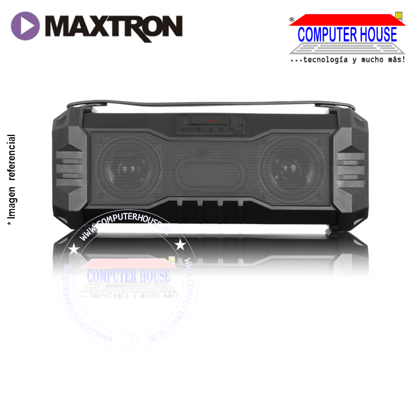 Maxtron Savage MX205BT Portable Audio System, Bluetooth, FM, USB, MSD, 2000mAh Battery.