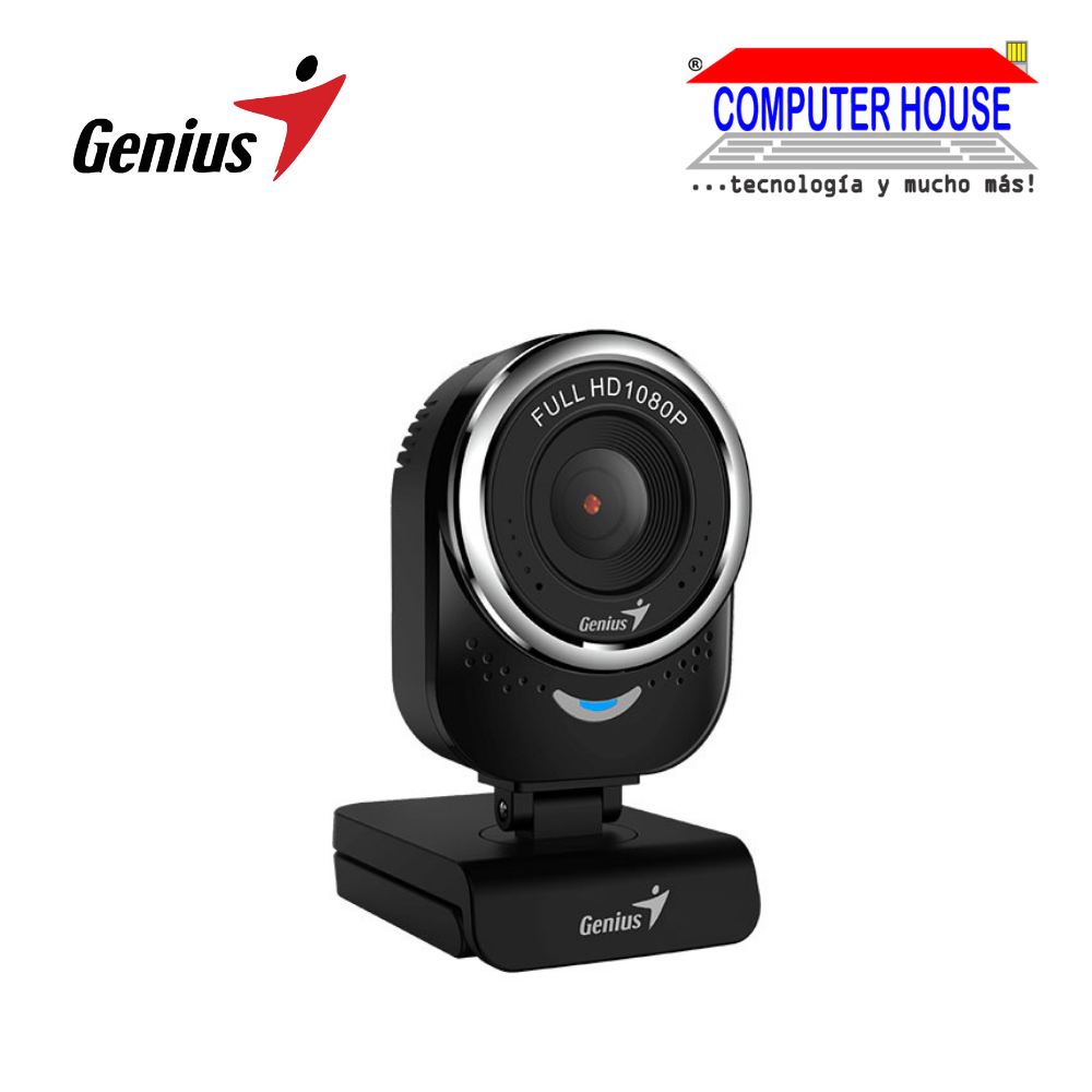 GENIUS QCAM 6000 FHD 1080P Webcam USB Connection Black (32200002407) 