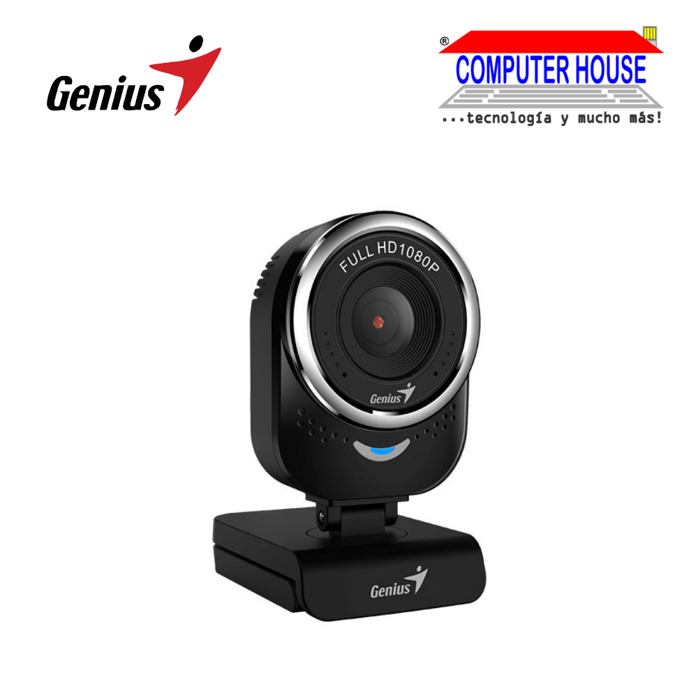 Cámara Web GENIUS QCAM 6000 FHD 1080P Conexión USB Black (32200002407)