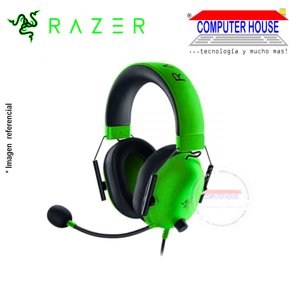 RAZER BLACKSHARK V2 X MULTI-PLATFORM 7.1 Green headphones with microphone 