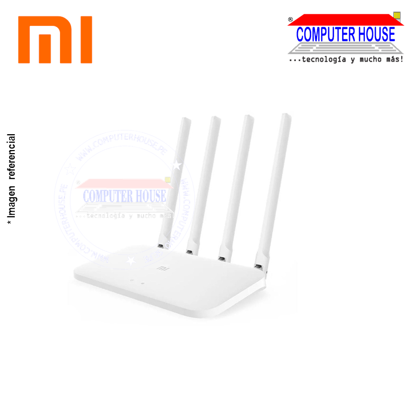 XIAOMI Mi Router 4A Router, dual band 2.4Ghz 300Mbps and 5Ghz 867, WIFI 1200Mbps, 2Pto.Gigabit, 4 5dBi antennas (23319). 