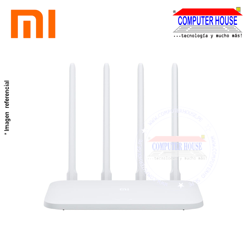 Router XIAOMI Mi Router 4C, 2.4GHz, 300mbps, 2 puertos LAN, 4 antenas –  COMPUTER HOUSE