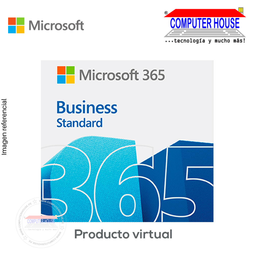 Microsoft Office 365 BUSSINES STANDARD, 1 Usuario 5 Dispositivos, Licencia virtual (ESD) (KLQ-00219)