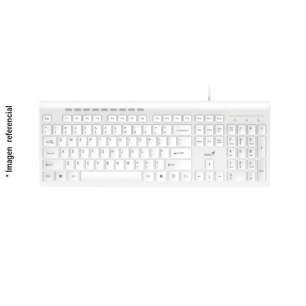 GENIUS SLIMSTAR 230 wired keyboard (31310010403) USB connection. 