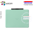 WACOM Intuos Pen Bluetooth Small Graphics Tablet, Pistachio Green (CTL4100WLE0) 
