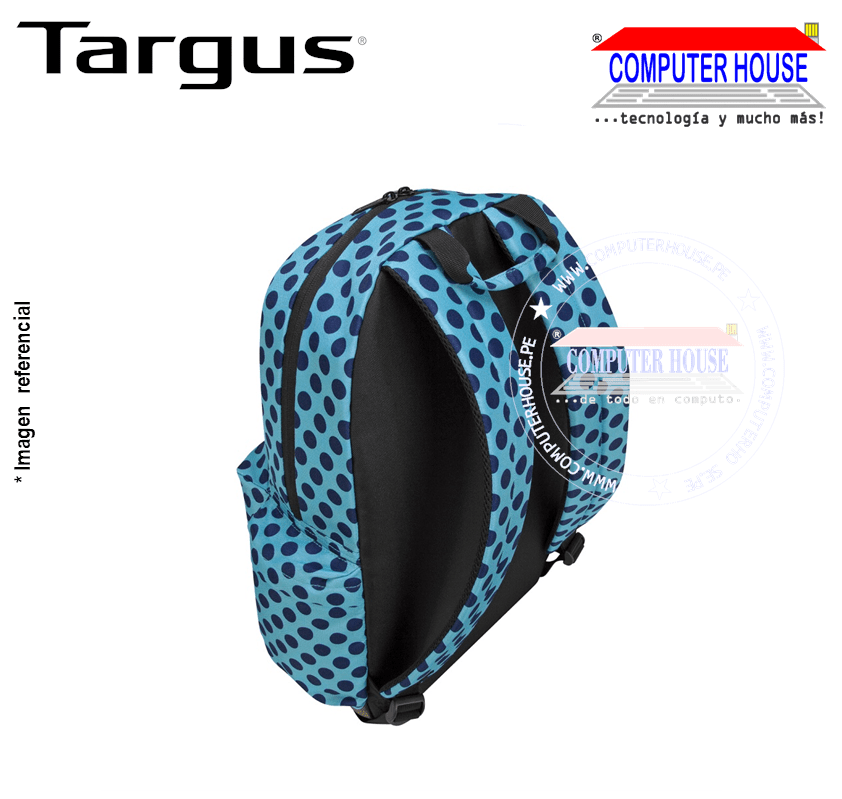 Mochila TARGUS Strata II para laptops 15.6" POLKA DOOTS GREEN