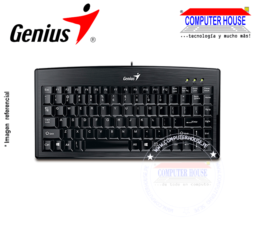 GENIUS Luxemate 100 wired keyboard (31300725101) USB connection.