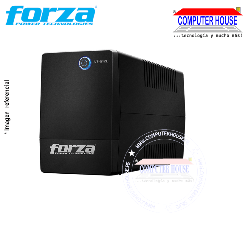 FORZA UPS 500VA 250W, NT-512U Interactive, 6 220V outlets. 