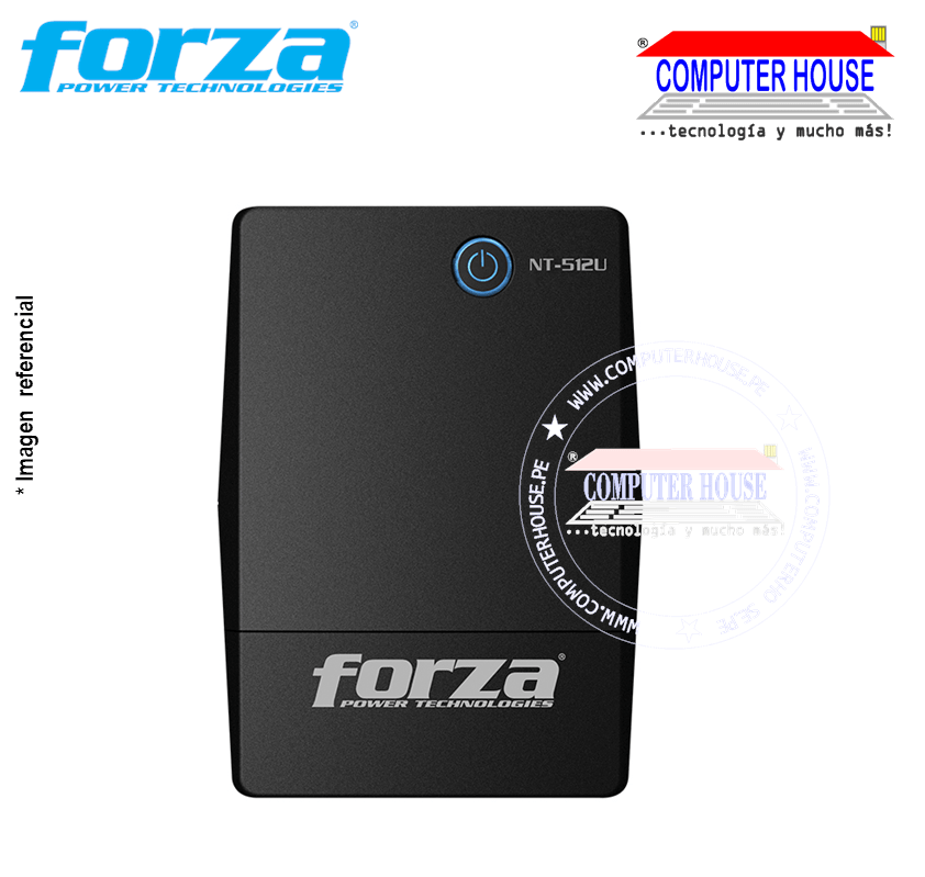 FORZA UPS 500VA 250W, NT-512U Interactive, 6 220V outlets. 