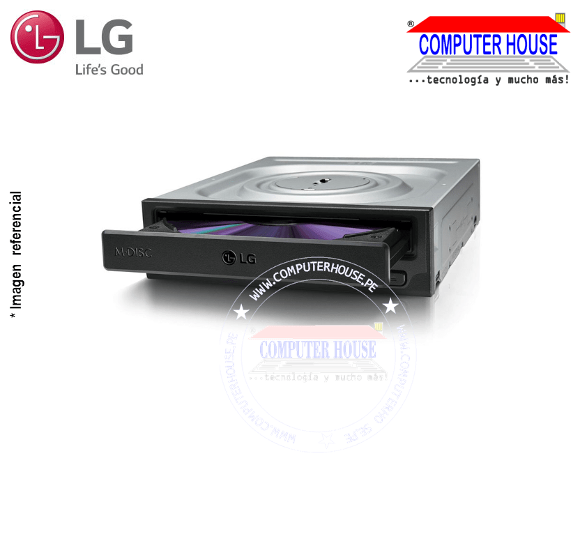 Internal SuperMulti DVD LG GH24NSD1, 24X, SATA.
