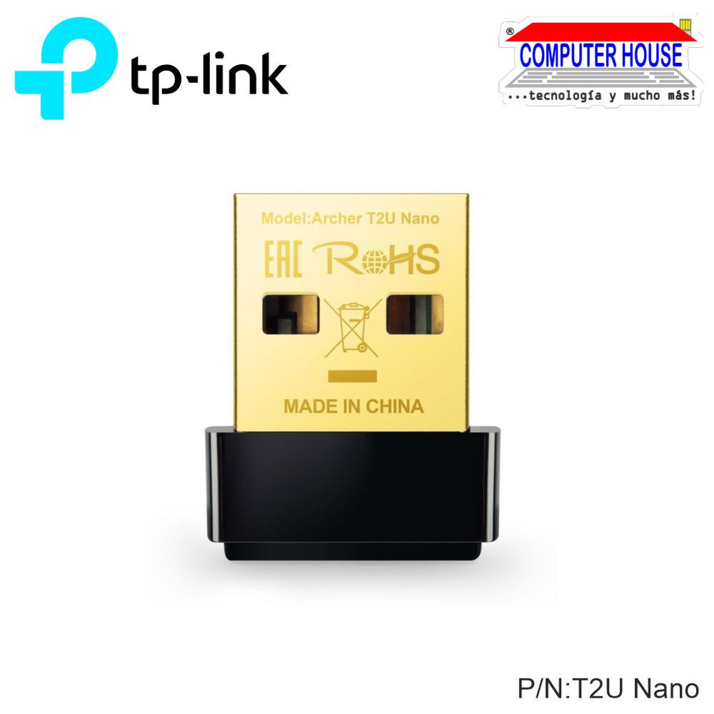 Adaptador WiFi USB TP-LINK Archer T2U Nano USB doble banda AC600 2.4GHz y 5GHz