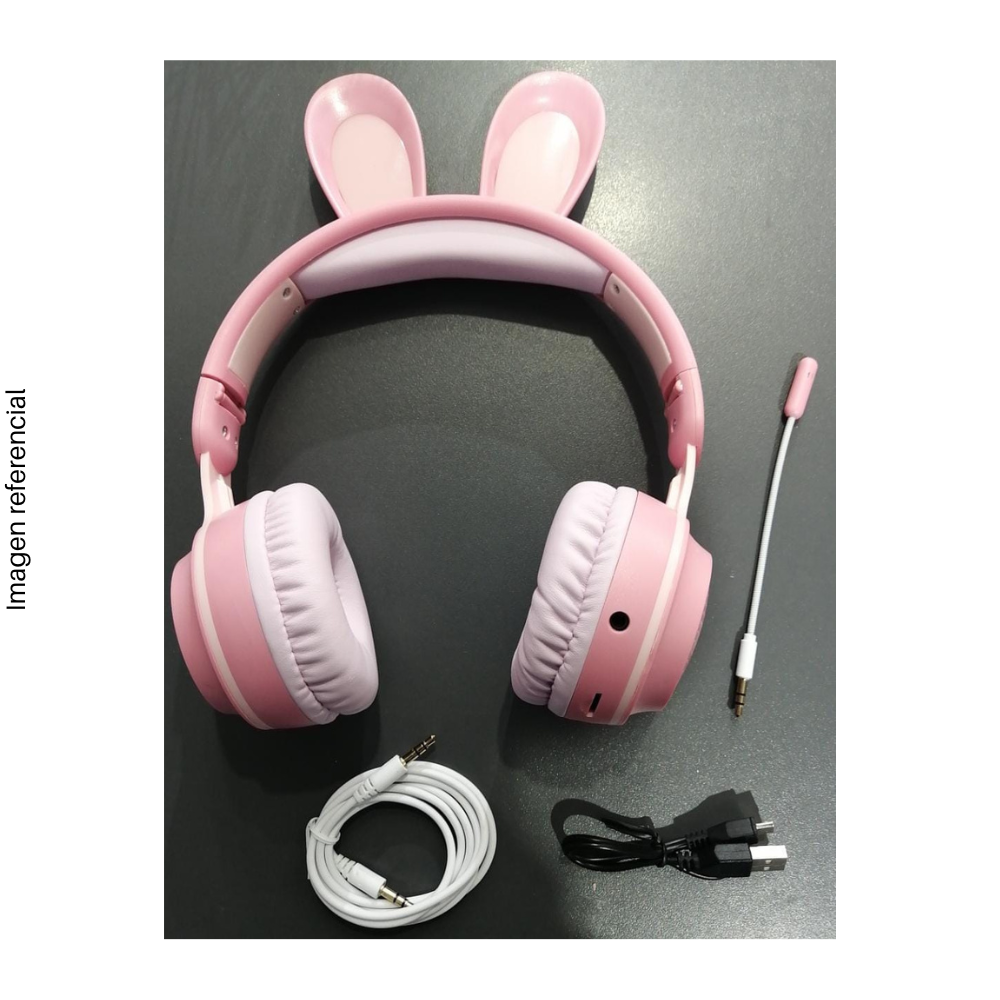 Audífono Inalámbrico Bluetooth KE-01, diseño orejas de Conejo.